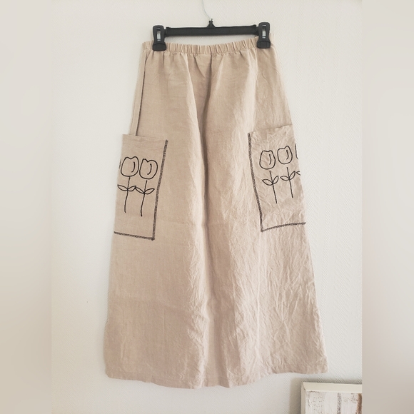 weino Dresses & Skirts - Boutique linen weino New York midi/maxi skirt xs-m